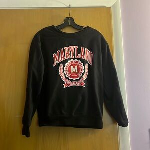 Under Armour University of Maryland Crew Sweatshirt- Size SM